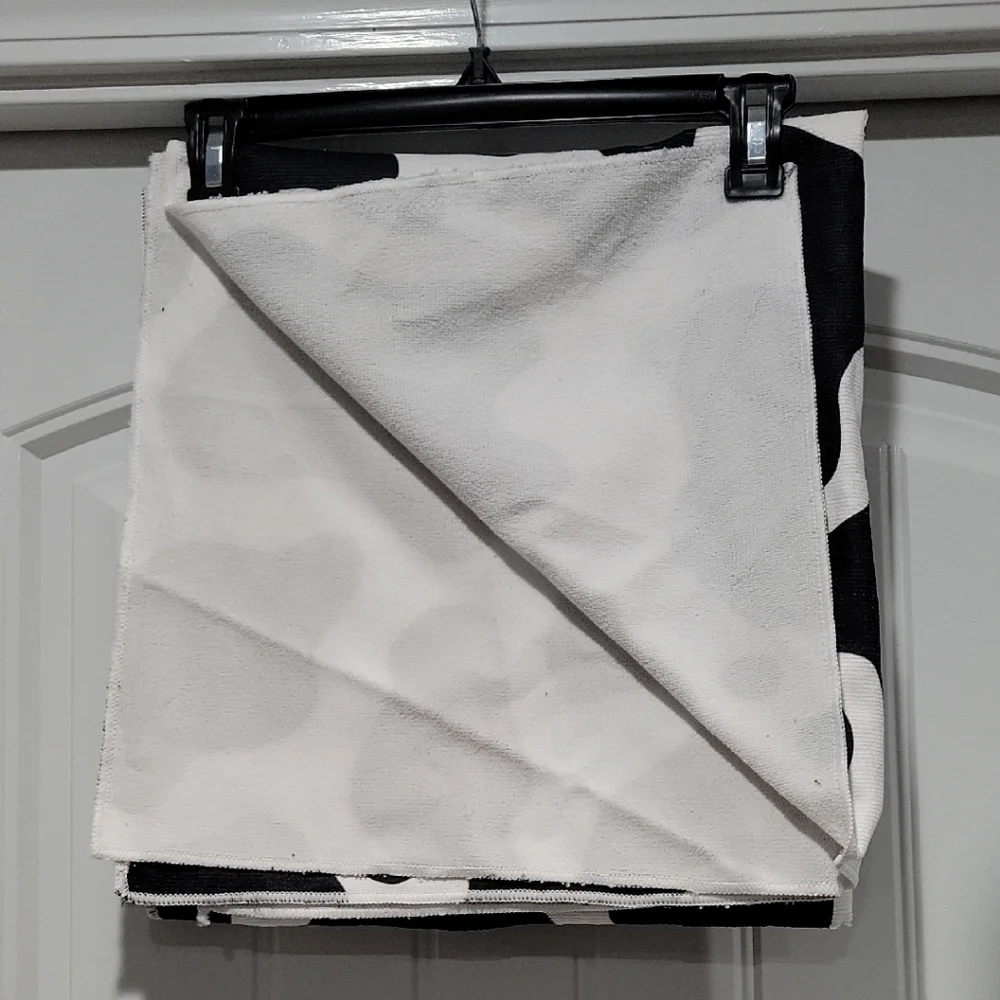 Cow Print-Black and White Towel